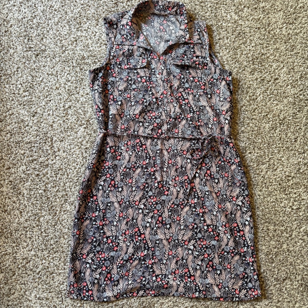LOFT Multicolor Floral Dress